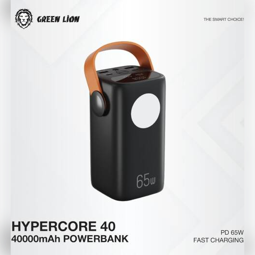 Green Lion Hyper Core 40 Power Bank 40000mAh - Black
