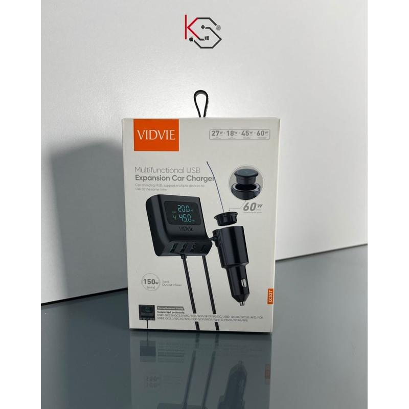 VIDVIE Multifunctional USB Expansion Car Charger