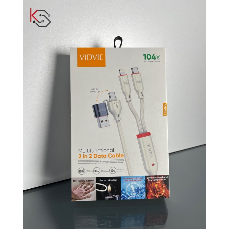 VIDVIE MultiFunctional 3in1 Data Cable