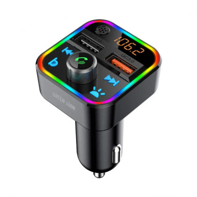 Green Lion GNCARTRKITBK Car FM Transmitter Kit - Black