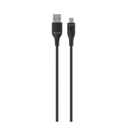 Green Lion USB-A To Micro PVC Cable - Black