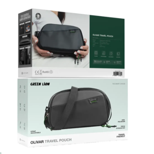Green Lion Olivar Travel Pouch - Black