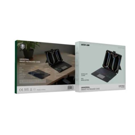 Green Lion Universal Smart Keyboard Case (Arabic & English) - Black