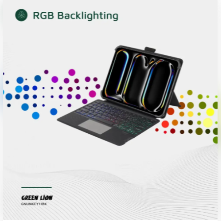 Green Lion Universal Smart Keyboard Case (Arabic & English) - Black