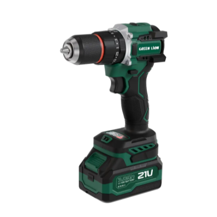 Green Lion GD-16 Pro Drive Cordless Hammer Drill 2*21V 3.0Ah Battery - Green