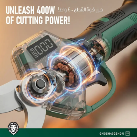 Green Lion GSH-400 Electric Pruning Shears Tool - Green