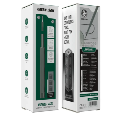 Green Lion GMS-42 Manual Screwdriver - Grey