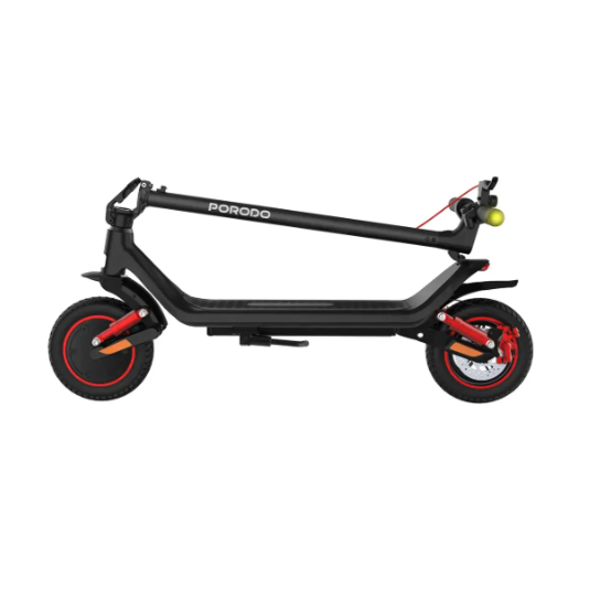 Porodo Lifestyle Drif Foldable Electric Scooter with Impact-Resistant Wheels - Black