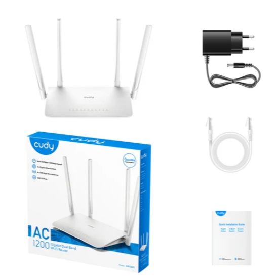 CUDY AC1200 Gigabit Dual Band Mesh Wi-Fi Router WR1300