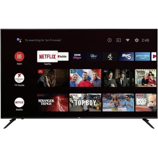 JVC LT-65NQ7125 QLED 65-Inch Smart Google TV.